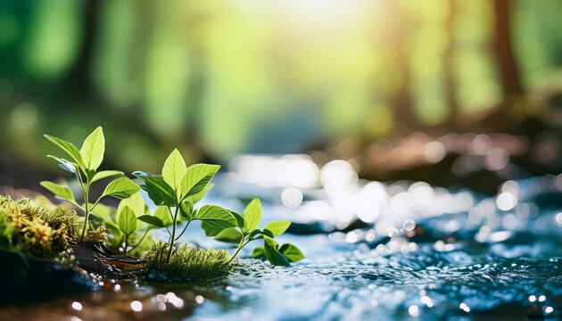 清流,Generative AI AI画像