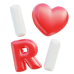 Love Indonesia Balloon