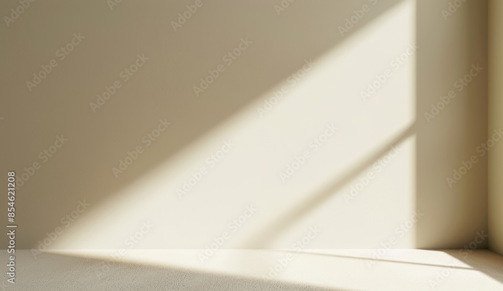 Poster this is a minimal abstract background for the presentation of a product. the shadow on the plaster w