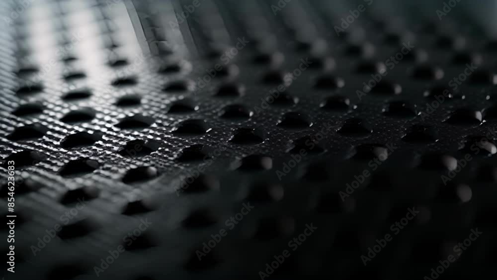 Poster a zoomedin image of the tiny black pores tered across the surface of the battery pack allowing for e