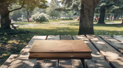 Picnic Park Book | Billboard mockup | Landscape mockup