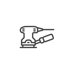 Electric Sander line icon