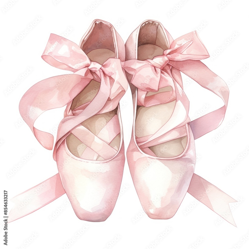 Poster Coquette ballet shoes clothing footwear apparel.