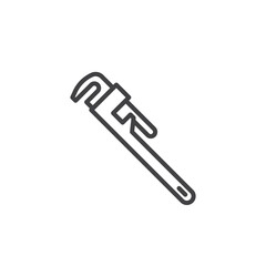 Pipe Wrench line icon