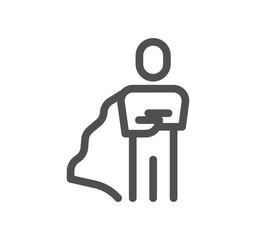 Headhunting related icon outline and linear vector.
