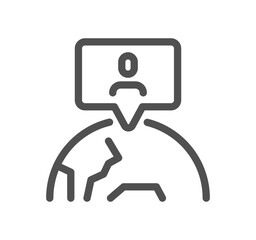 Headhunting related icon outline and linear vector.
