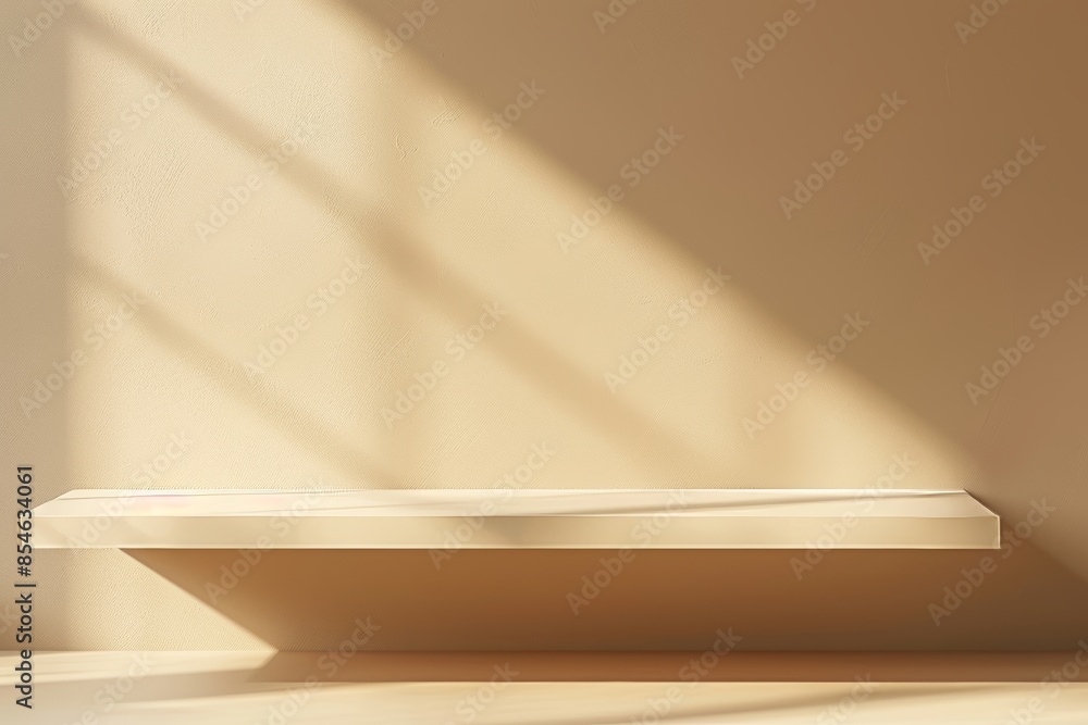 Poster the background for the presentation is a light gray wall with smooth floors and a beautiful open-wor