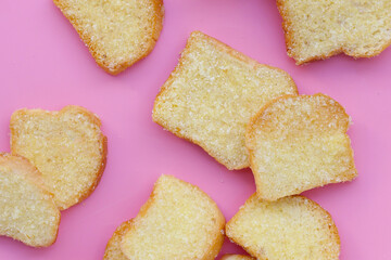 Crispy butter and sugar bread