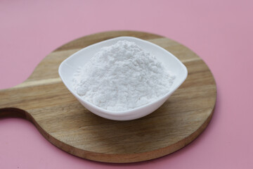Bowl of baking soda, Sodium bicarbonate powder