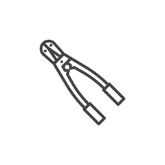 Bolt Cutter line icon