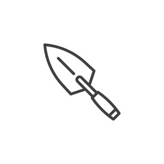 Masonry Trowel line icon