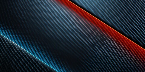 a carbon fiber background with one cyan and one orange line, 2:1, banner website, ads banner, landing page, industrial carbon wallpaper