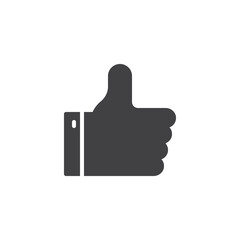 Hand giving a thumbs up vector icon