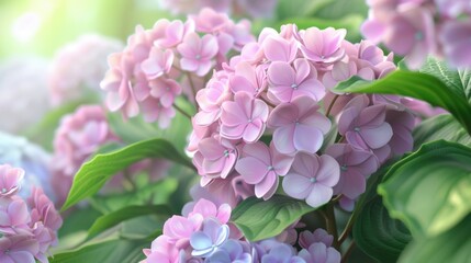 Fototapeta premium A close-up view of a group of purple flowers, perfect for use in a variety of contexts where you need a visually appealing and calming image