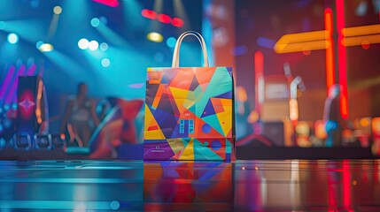 Music Festival Paper Bag | Billboard mockup | Landscape mockup