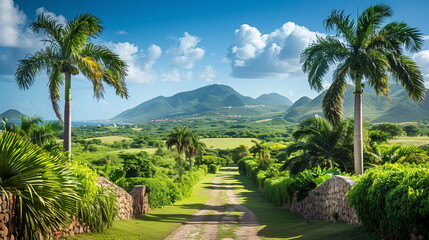 The historical sugar plantations in St. Kitts and Nevis amazing Caribbean