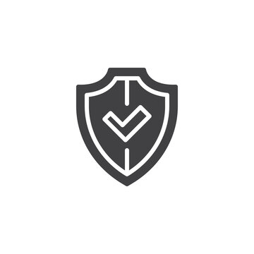 recommend clip art: Shield with a checkmark vector icon
