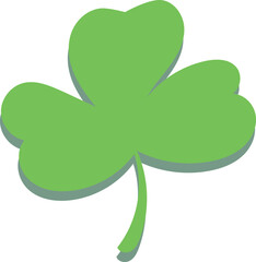 シンプルな緑の葉っぱ