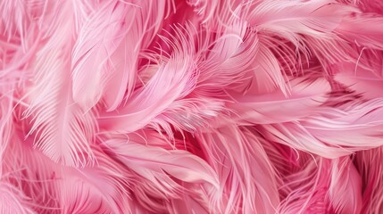 Texture and background of pink feathers