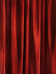 A close-up view of a red curtain hanging in a room, ideal for use in interior design or home decor scenes
