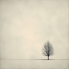 tree on the sky background