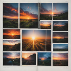 Document the changing light and atmosphere from sunrise to sunset.