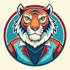 tiger logo design vector illustration