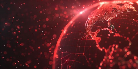 wallpaper global planet network line transfer data cyber, pink, red color, futuristic, space, blue, transfer, science, network, planet, future, connection, background, line, abstract, modern, hacking 