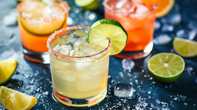 Festive and Cheerful Mexican Drinks - Margaritas and Palomas  