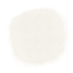Beige watercolor circle, round shape isolated transparent textured graphic element
