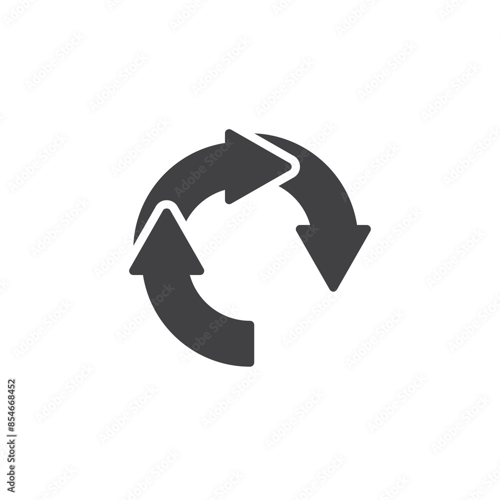 Poster captcha refresh arrows vector icon