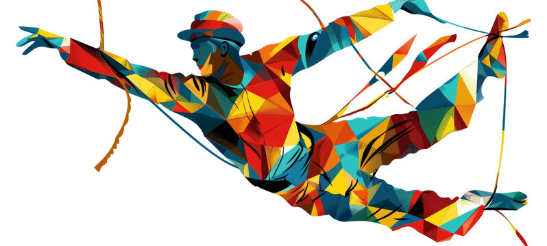 a circus acrobat clipart