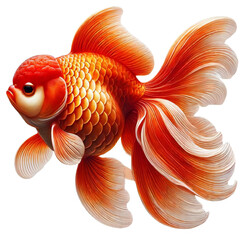 Fototapeta premium Goldfish isolated on white background