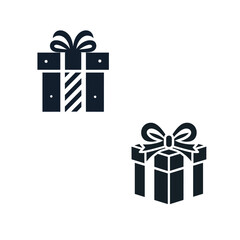 Gift box silhouette illustration | Black Friday Special