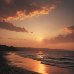 Document the changing light and atmosphere from sunrise to sunset.