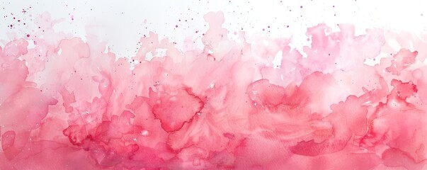 Fototapeta premium Dainty washes of rose-hued watercolor create an ethereal abstract background