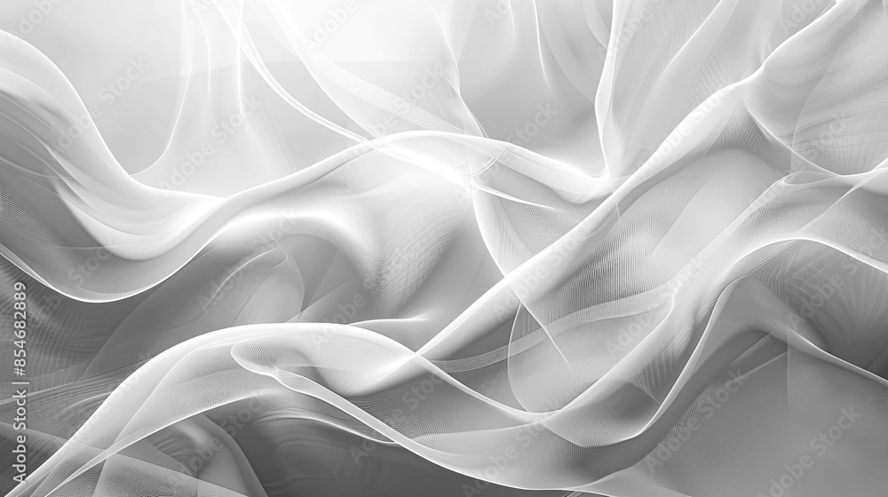 Wall mural elegant abstract background in light and space style with achromatic colors