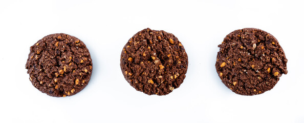 Delicious healthy homemade chocolate cookies	