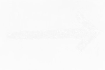 white arrow showing direction isolated