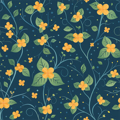 Obraz premium Scattering floral pattern 