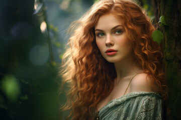 Fototapeta premium Enjoy the enchantment of a forest visit with your beautiful friend.