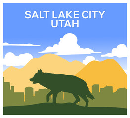 salt lake city utah with beautiful views of the sky and nature