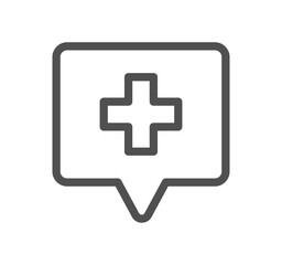 Healthcare and medicine related icon outline and linear vector.
