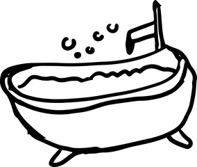 sketch bathtub