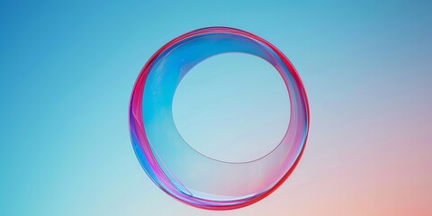 Obraz premium colorful macro glass wallpaper, transparent red blue, suitable for modern backgrounds, website banners, landing pages, layouts