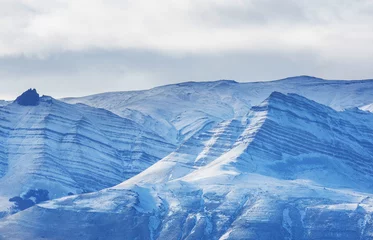 Fleecedeken met foto Winter mountains © Galyna Andrushko
