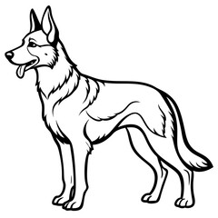 Vector illustration of a dog