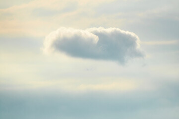 sunset over the clouds