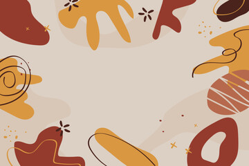 Hand drawn abstract terracotta background