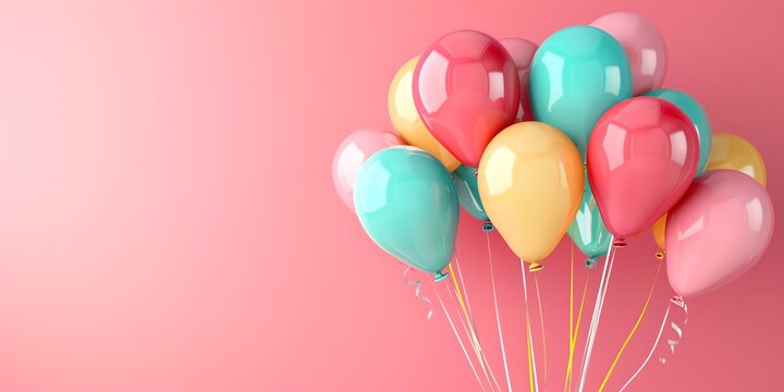 wallpaper baloon bunch for celebrate birthday kids event